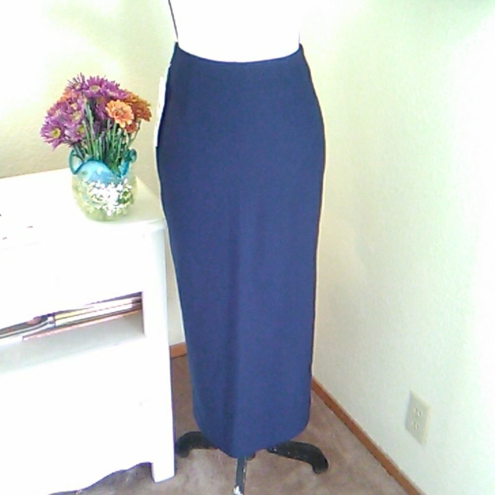 NWT Vintage Augustus Wool Midi Pencil Skirt